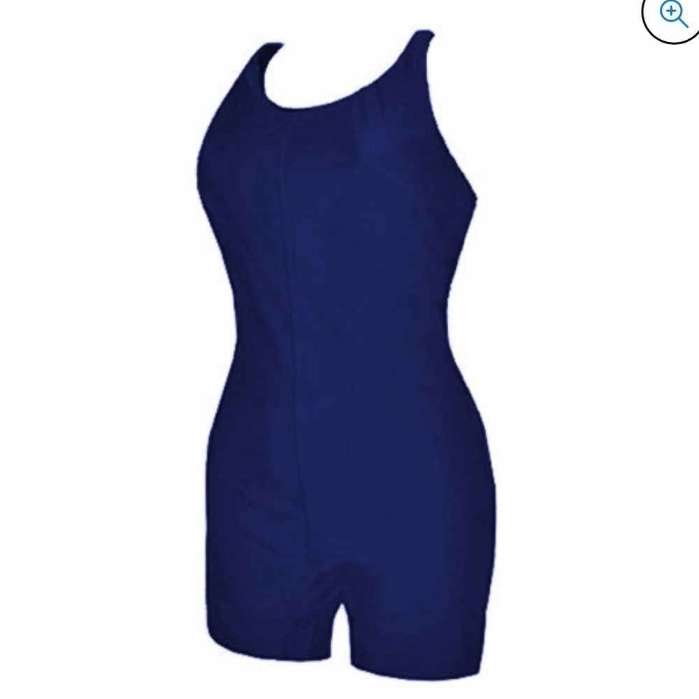 Waterpro Polyester Swimsuit Navy Blue Size 16 F